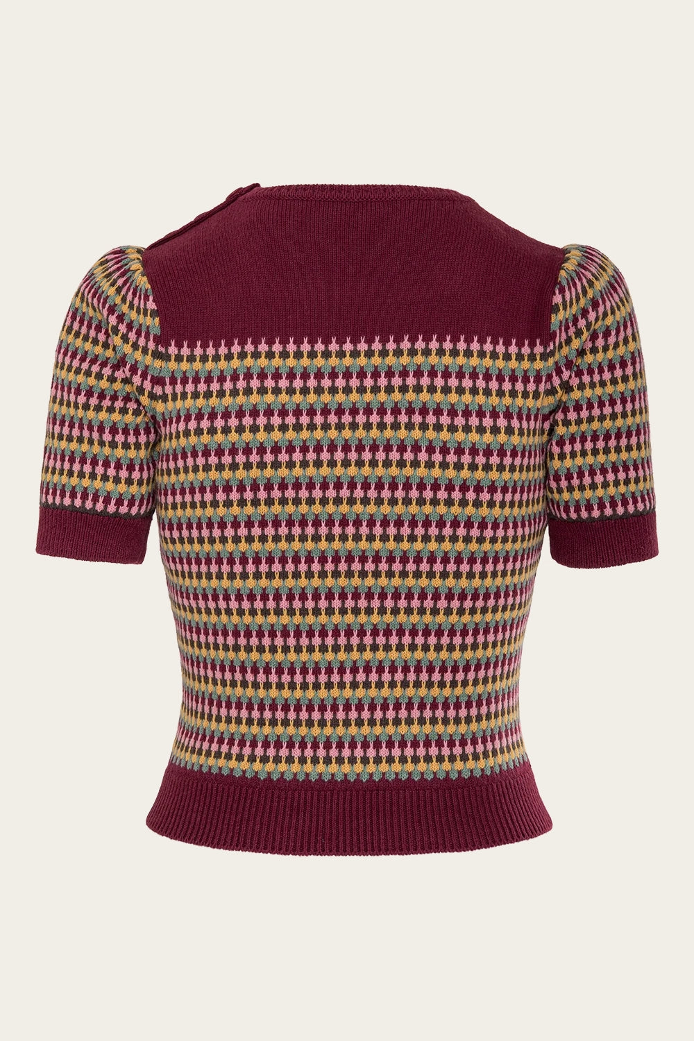 The Technicolor Cotton Top - Wine cotton/cashmere - Dotty&Dan