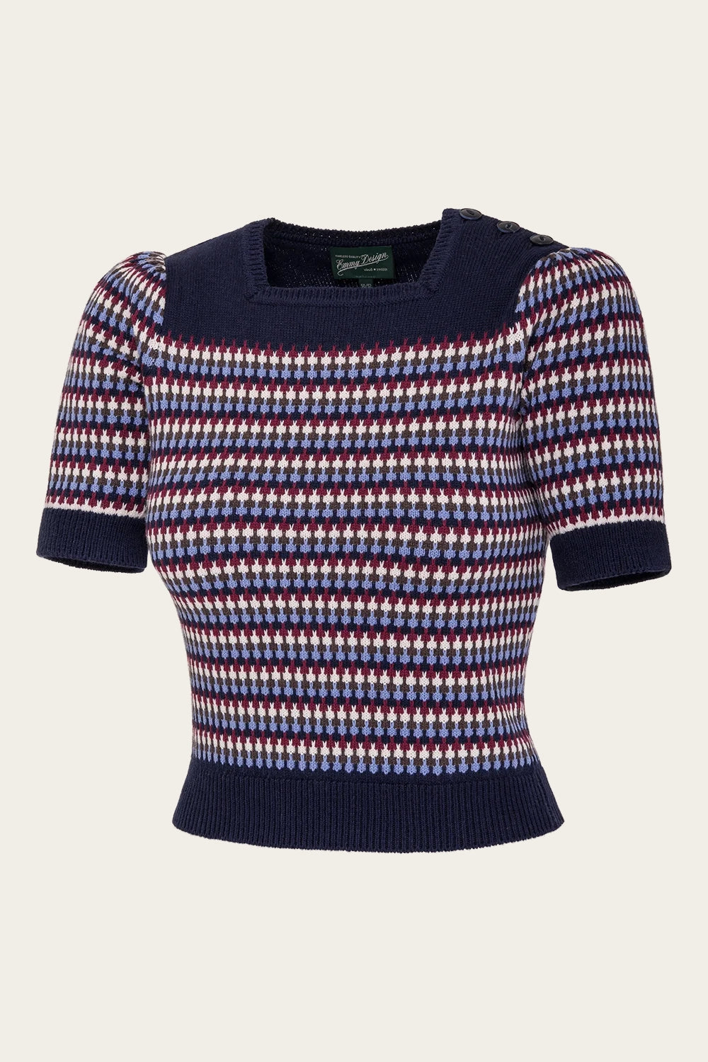 The Technicolor Cotton Top - Midnight cotton/cashmere - Dotty&Dan