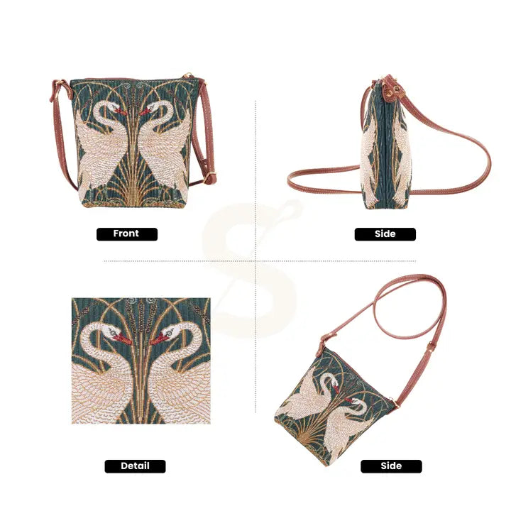 Schwanentasche – Tapestry Shoulder Bag mit Vintage-Charme - Dotty&Dan