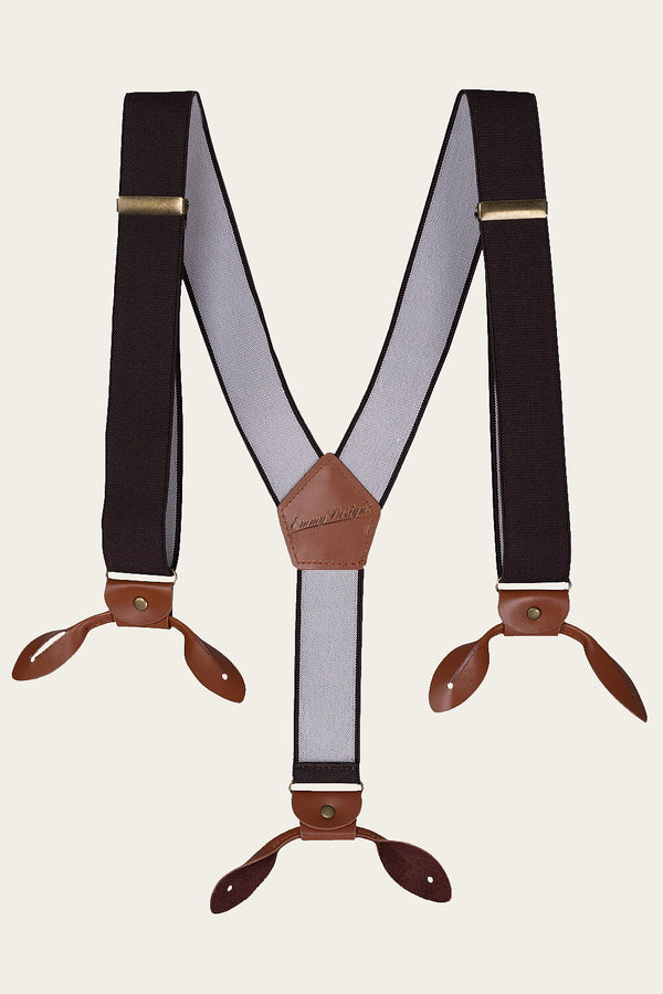 The Sassy Suspenders – Vintage Hosenträger in Braun - Dotty&Dan
