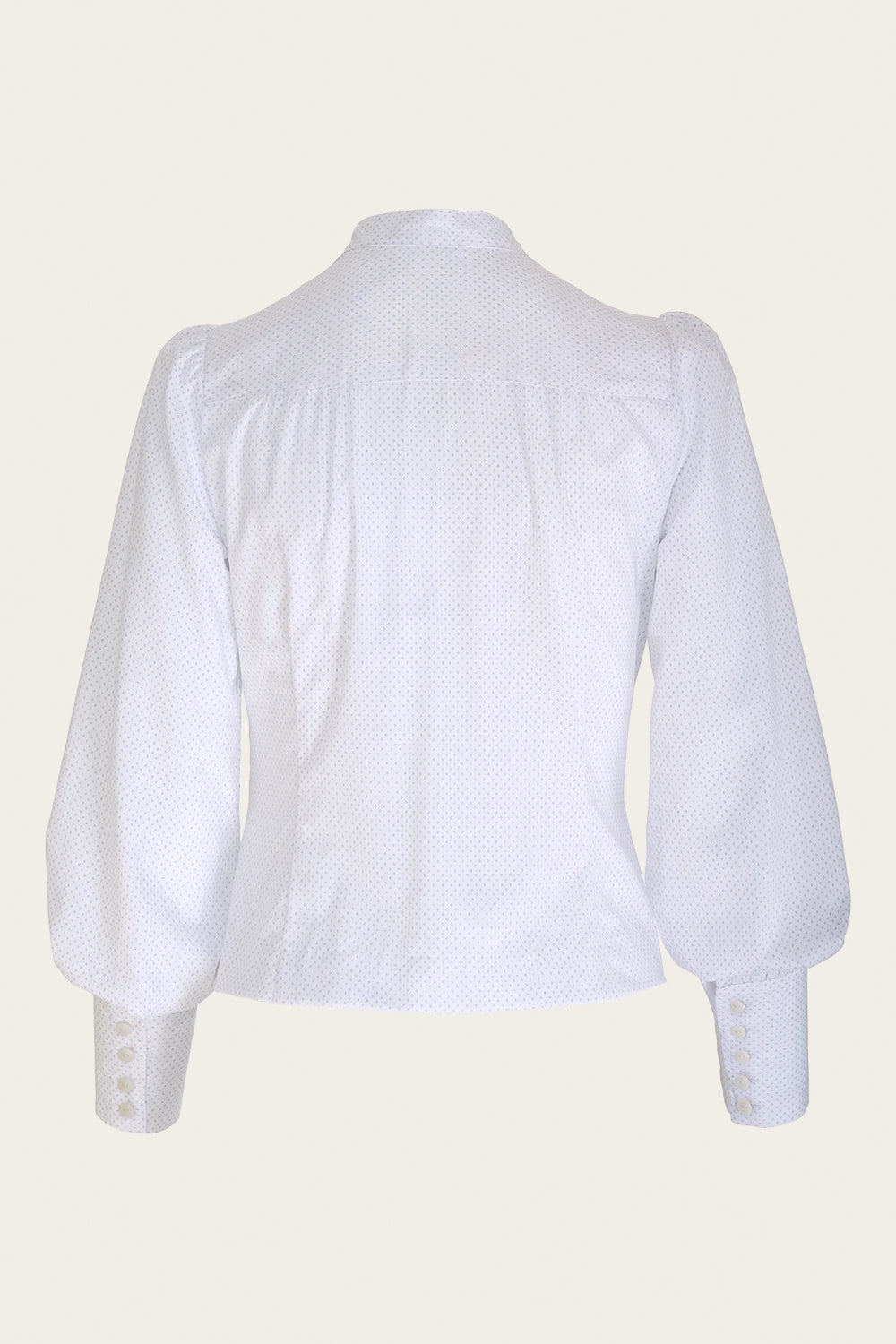 The More Is More Blouse White/Navy Cotton – Ansicht 3 – emmy design
