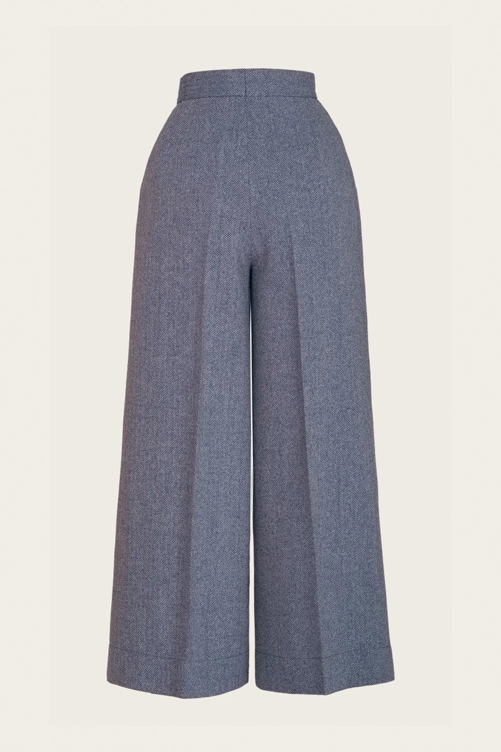 The Palazzo Perfection Pants Midnight/Ivory Wool Tweed – Ansicht 3 – emmy design