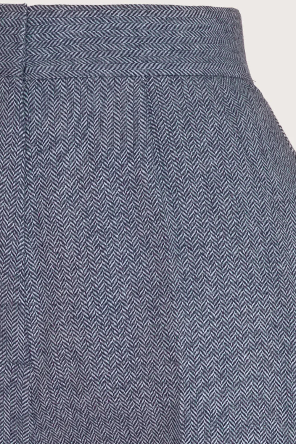 The Palazzo Perfection Pants Midnight/Ivory Wool Tweed – Ansicht 2 – emmy design