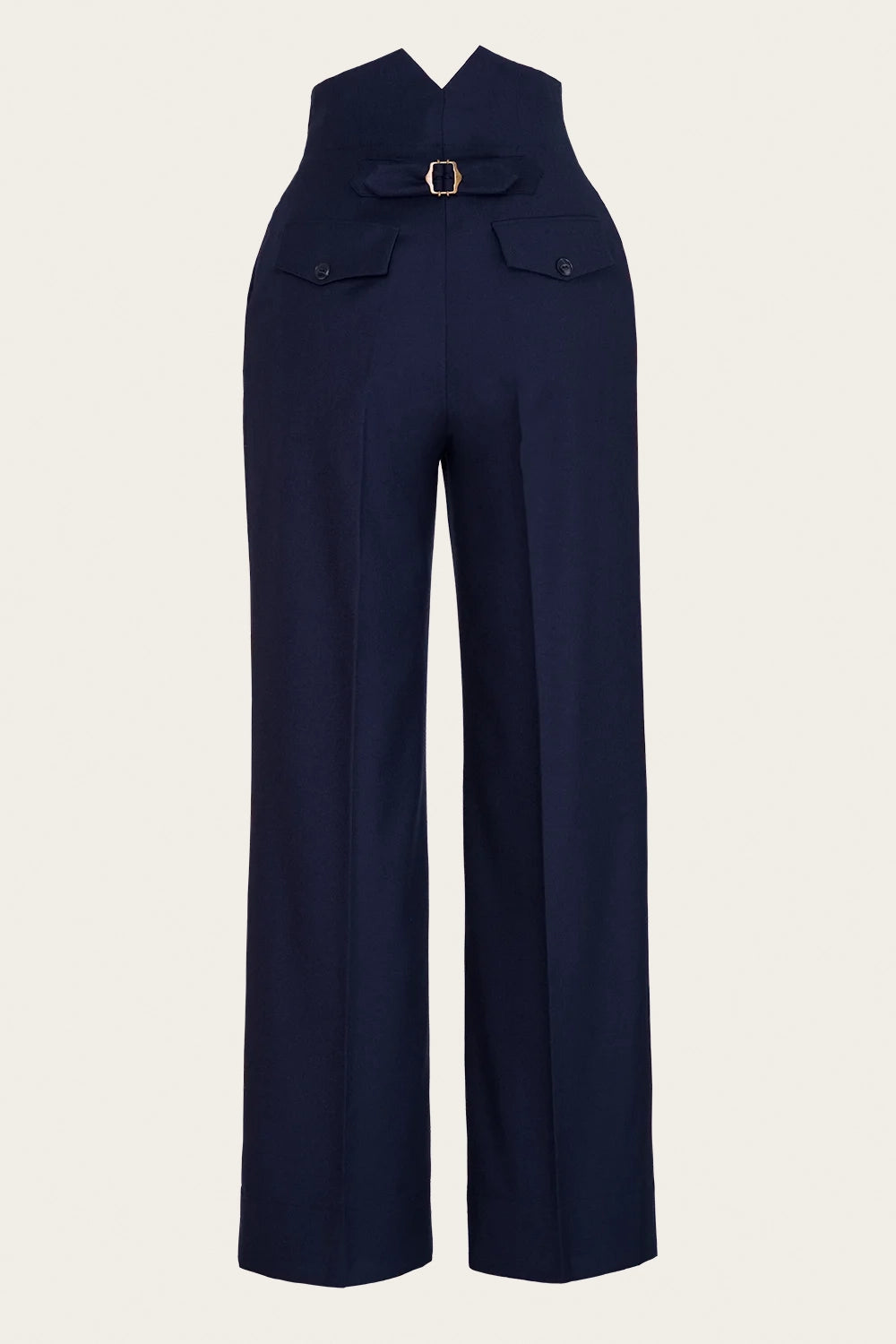 The Great Grandpa Pants Navy Herringbone Wool – Ansicht 3 – emmy design