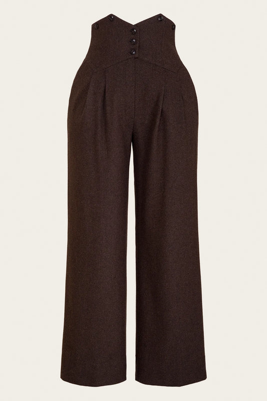 The Miss Fancy Pants Slacks Brown/Black Wool Tweed – Ansicht 4 – emmy design
