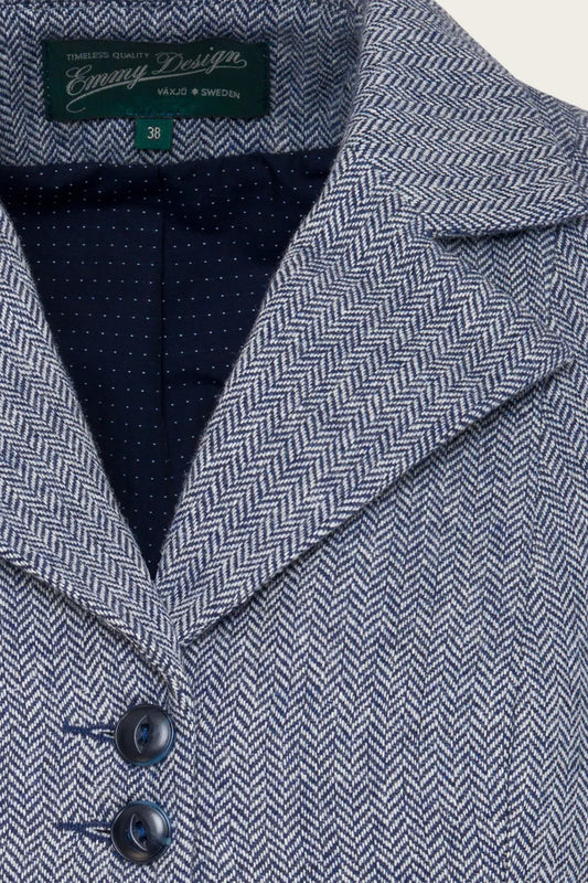 The Watchmakers Waistcoat Midnight/Ivory Wool Tweed – Ansicht 2 – emmy design