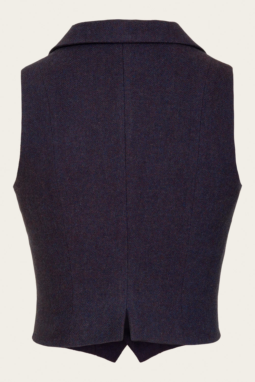 The Watchmakers Waistcoat Maroon/Midnight Wool Tweed – Ansicht 3 – emmy design