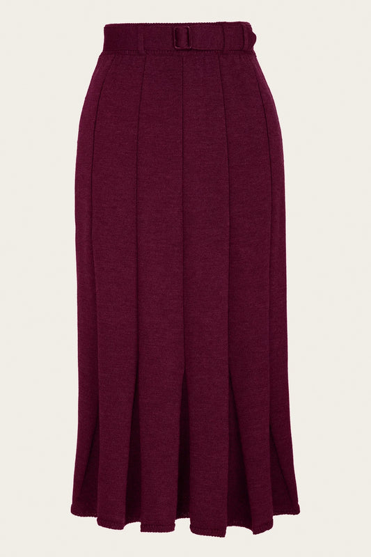 The Darling Swirling Skirt Black Cherry Wool – Ansicht 4 – emmy design