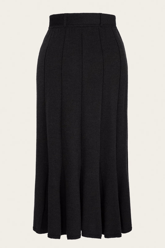 The Darling Swirling Skirt Black Wool – Ansicht 3 – emmy design
