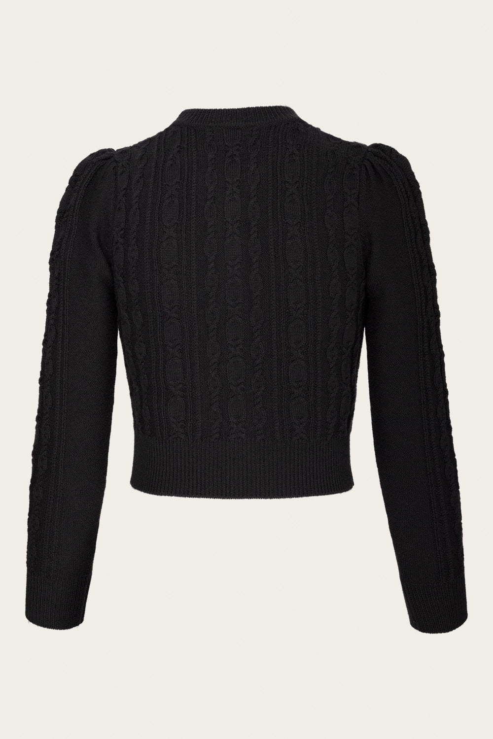 The Ice Skater Cardigan Black Wool – Ansicht 3 – emmy design