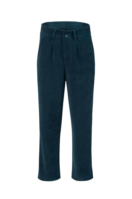 LaLamour Brooklyn Trousers Rib Velour Mediterranea – Damen Hose, Freisteller