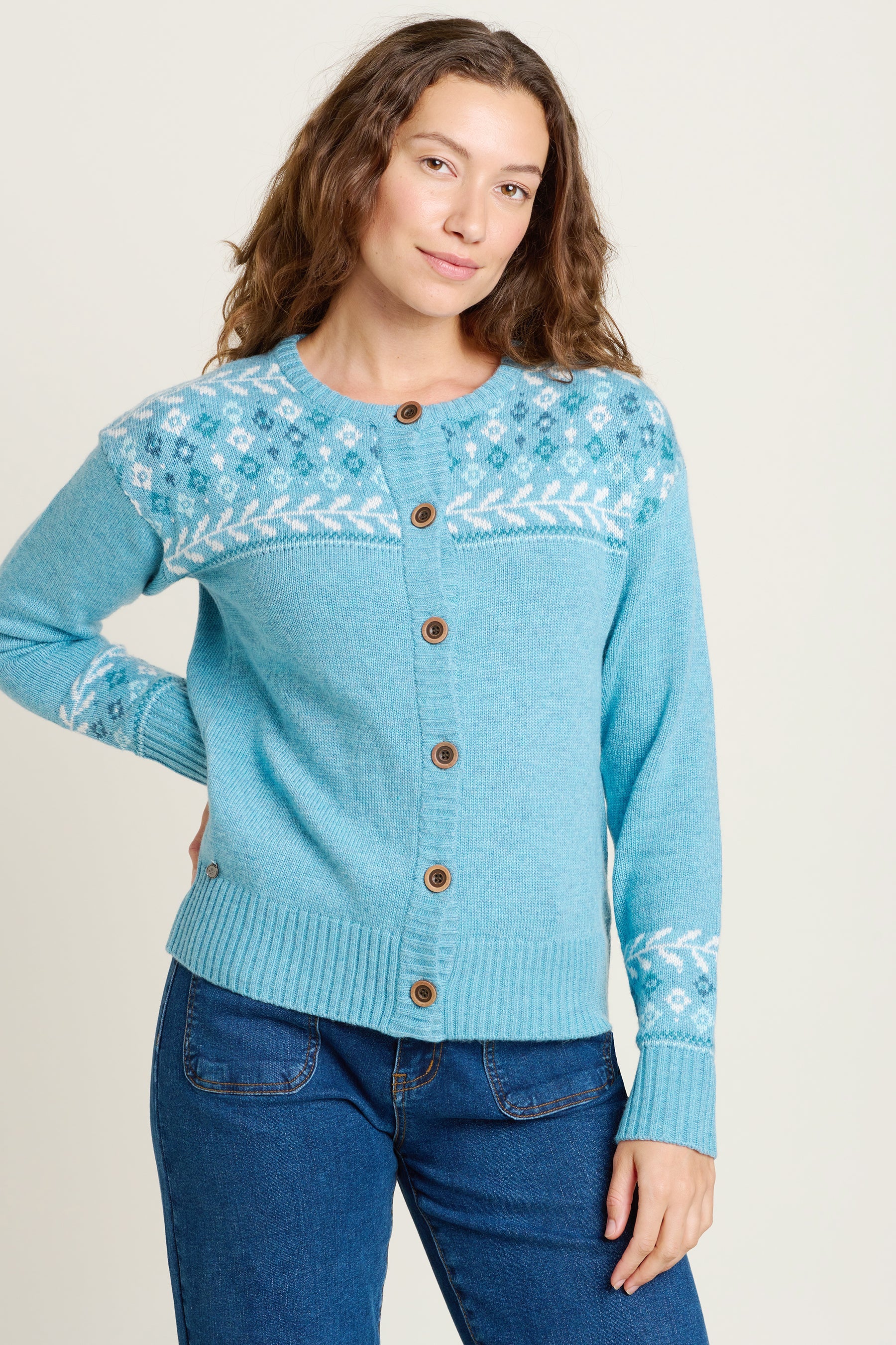 Laurel Strickcardigan - hellblau