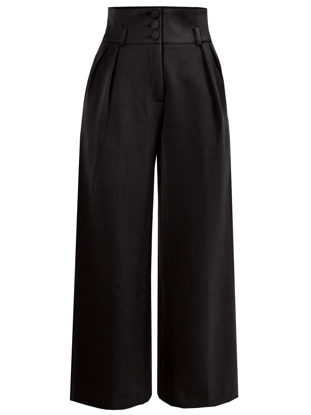 Palazzo Hose Betty schwarz High Waist Marlenehose Damenmode