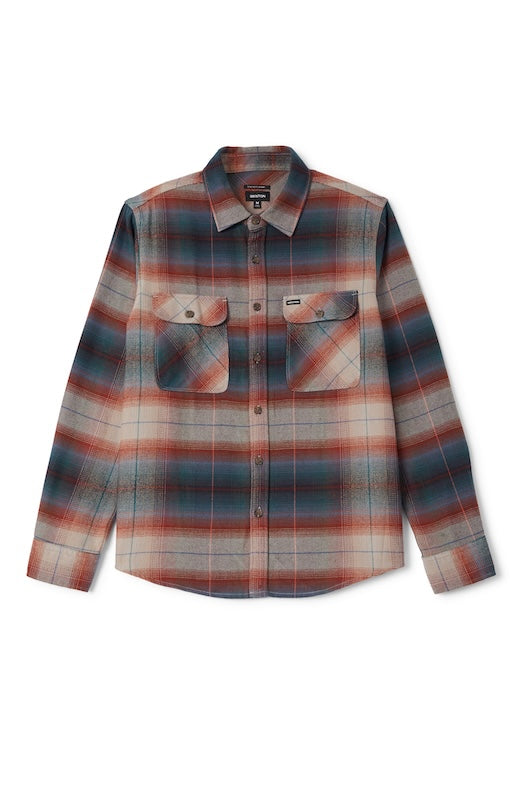 Brixton Bowery Flannel Herrenhemd Multi Shadow kariert – Vorderansicht
