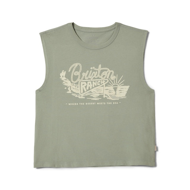 Ranch Muscle Tank Top - sage green - Dotty&Dan