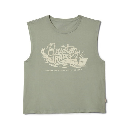 Ranch Muscle Tank Top - sage green - Dotty&Dan