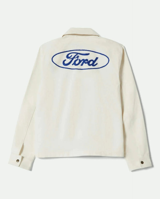 Brixton x Ford Baumwolljacke mit Logo Stickere