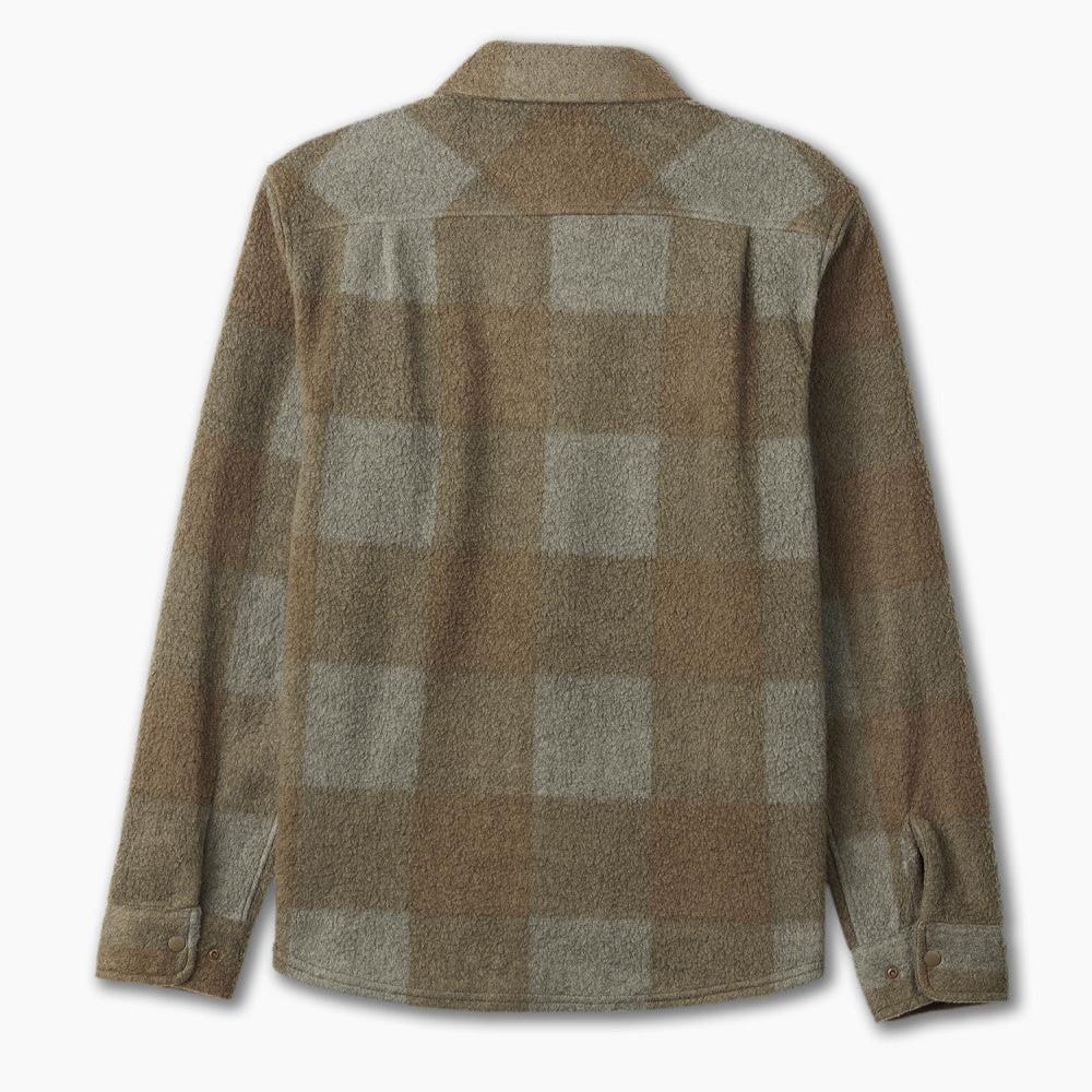 Hemd Bowery L/S Arctic Stretch Fleece - Bison/Olive Surplus - Dotty&Dan