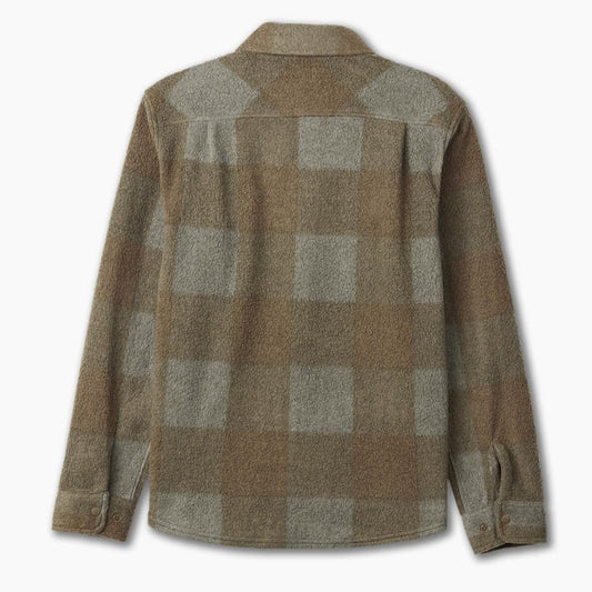 Hemd Bowery L/S Arctic Stretch Fleece - Bison/Olive Surplus - Dotty&Dan