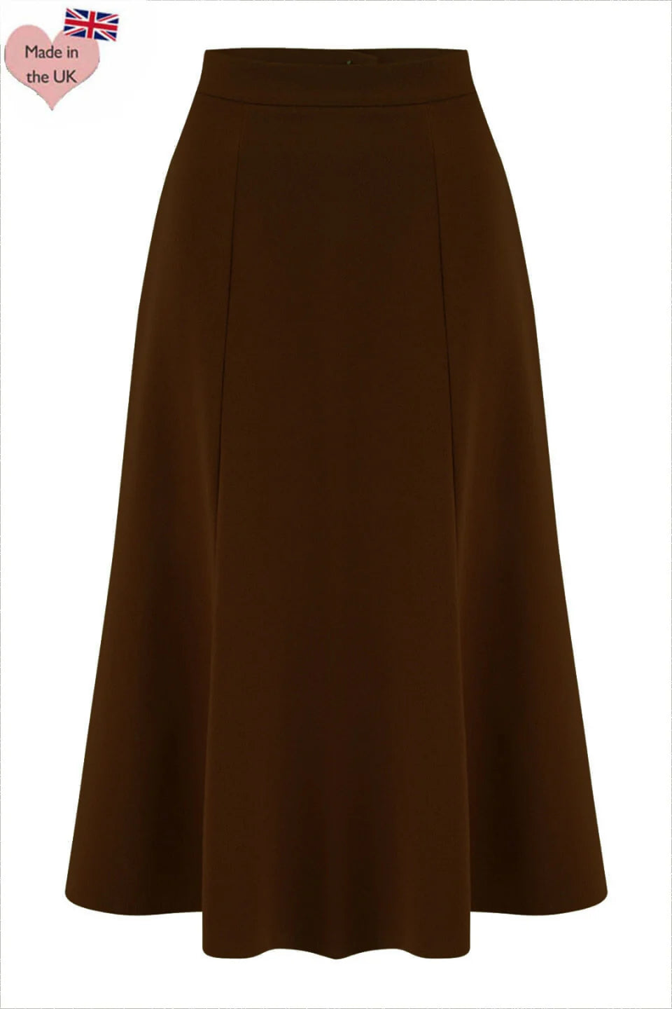 Bette Midi Skirt Brown Vintage Midirock in Braun von Weekend Doll