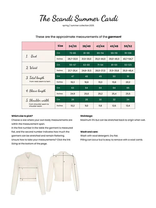 The Scandi Summer Cardi - fairest jade - Dotty&Dan