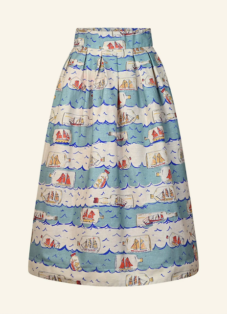 Florence Skirt - blue ships ahoy - Dotty&Dan