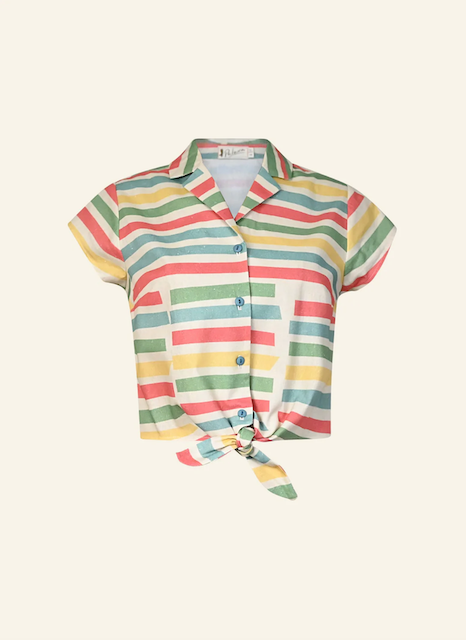 Blouse Peggy - multi beach stripe - Dotty&Dan