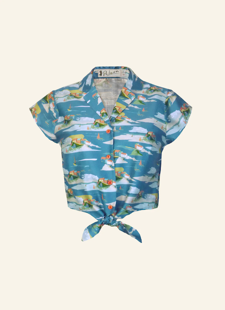 Blouse Peggy - blue robin hood´s - Dotty&Dan