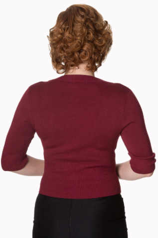 Sweet dreamer cardigan - burgund - Dotty&Dan