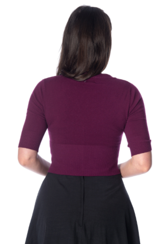 Sweet dreamer cardigan - aubergine
