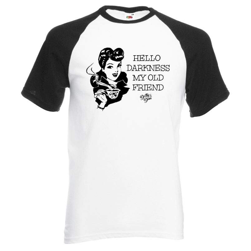 Baseball T-Shirt - Hello Darkness - Dotty&Dan