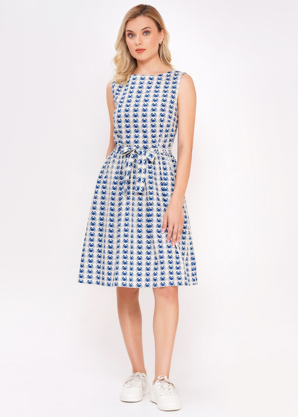 Kleid Krabbe aus Baumwolle BCI – ärmelloses Sommerkleid