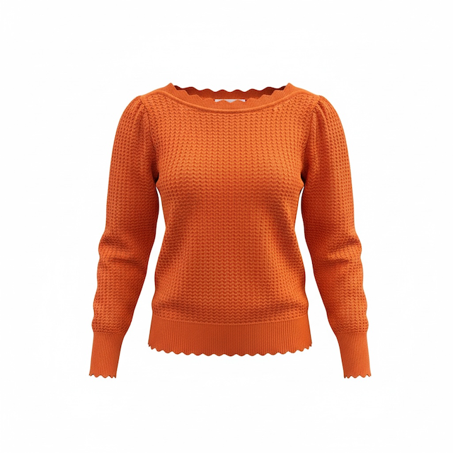 Circus Clothing CK193 Ginger Spice Damen Strickoberteil aus Bio Baumwolle