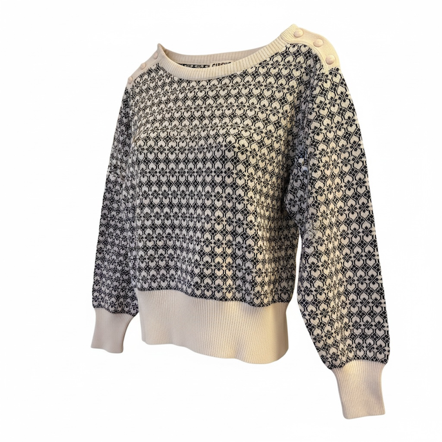 Circus Clothing CK25 Strickoberteil in Ivory aus Bio Baumwolle