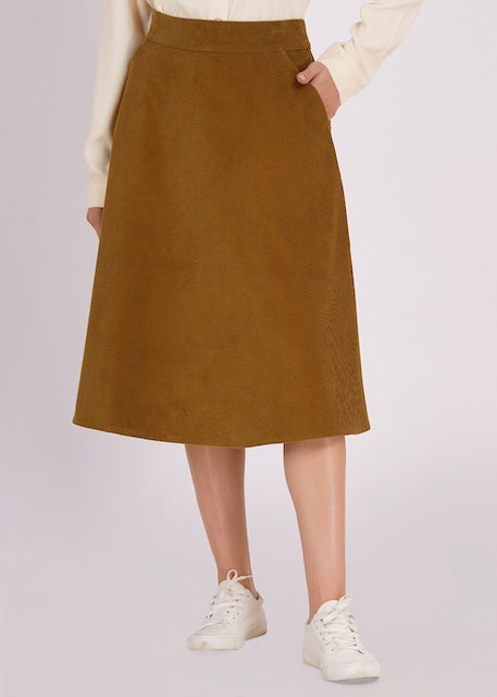 Circus Clothing Cordrock Plantation in Mustard – Vorderansicht