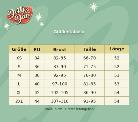 Größentabelle