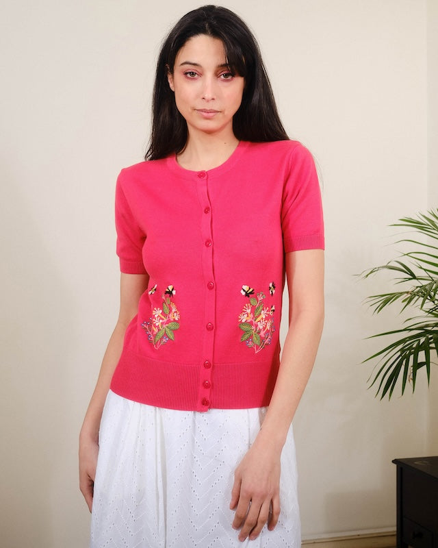 Cardigan Biene - rosa - Dotty&Dan