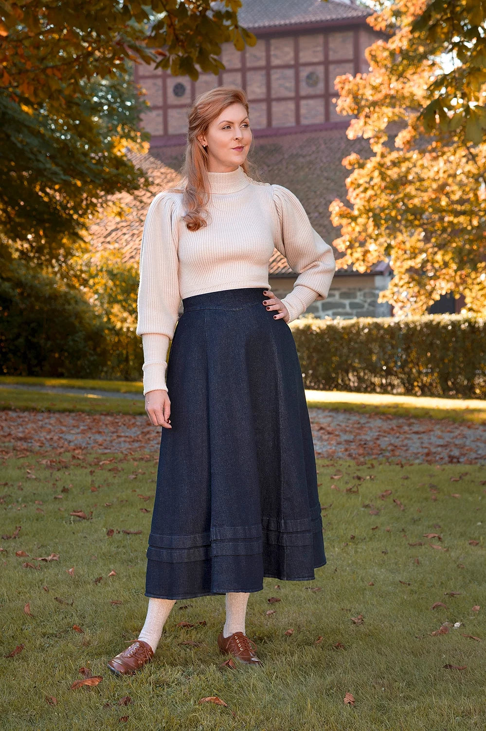 The Tireless Trailblazer Skirt - Organic raw heavy denim - Dotty&Dan