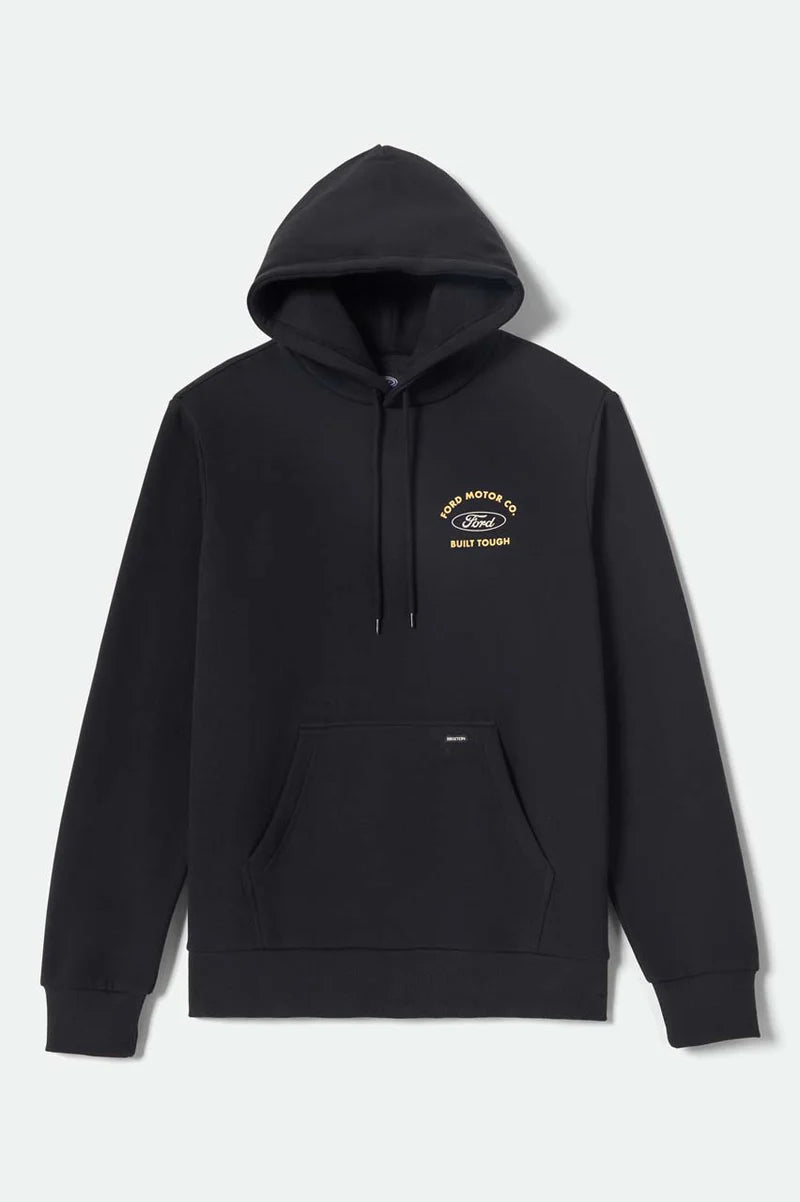 Brixton Ford Built Tough Hoodie schwarz Herrenmode