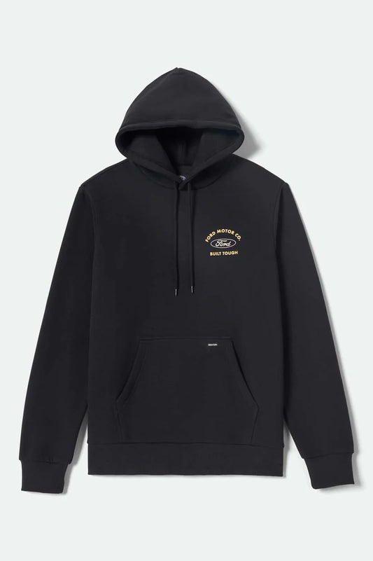 Brixton Ford Built Tough Hoodie schwarz Herrenmode