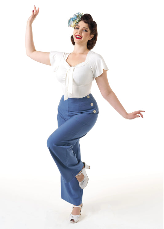 40s Swing Pants - airforce blue - Dotty&Dan