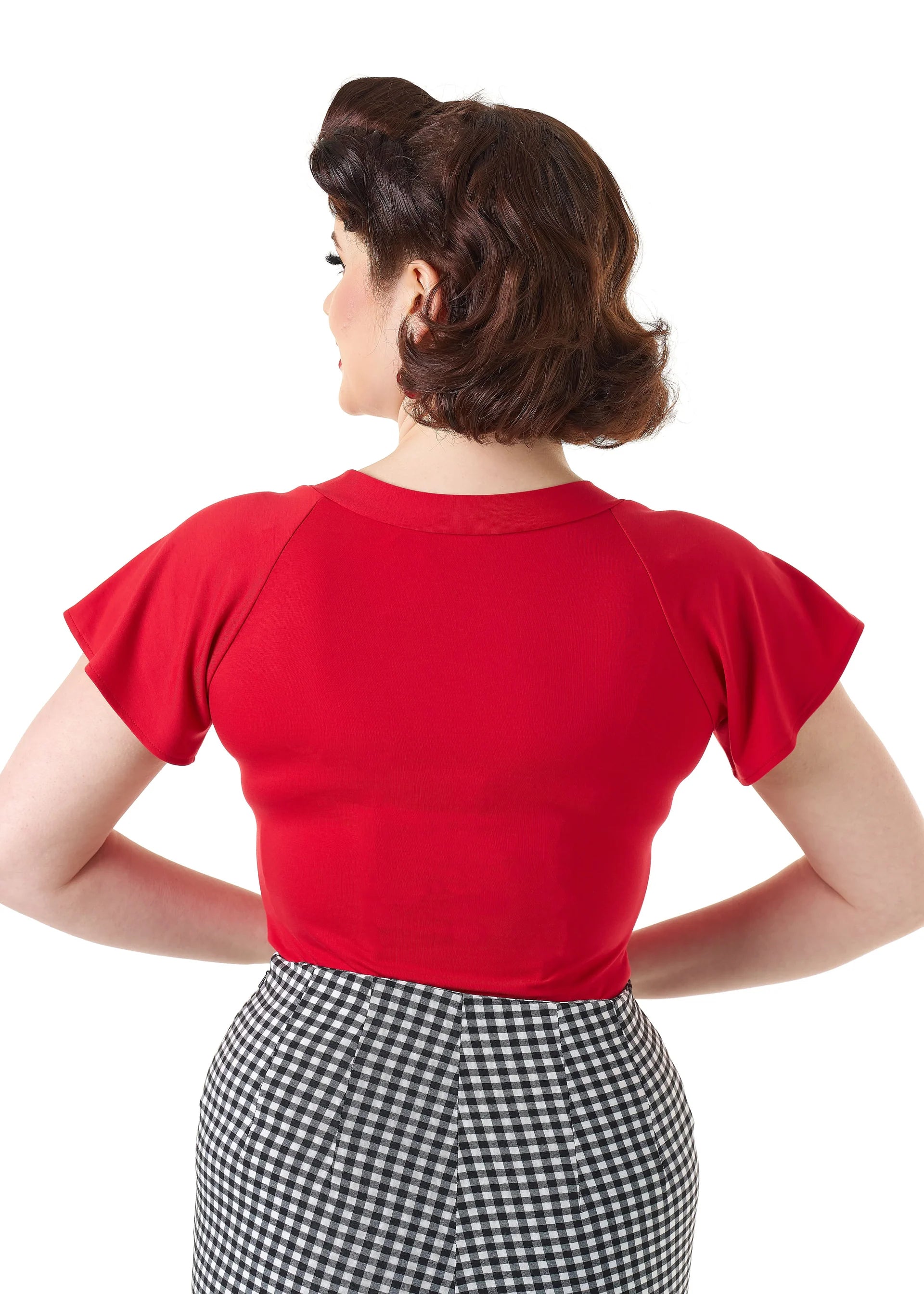 Pretty Tie Top - red - Dotty&Dan