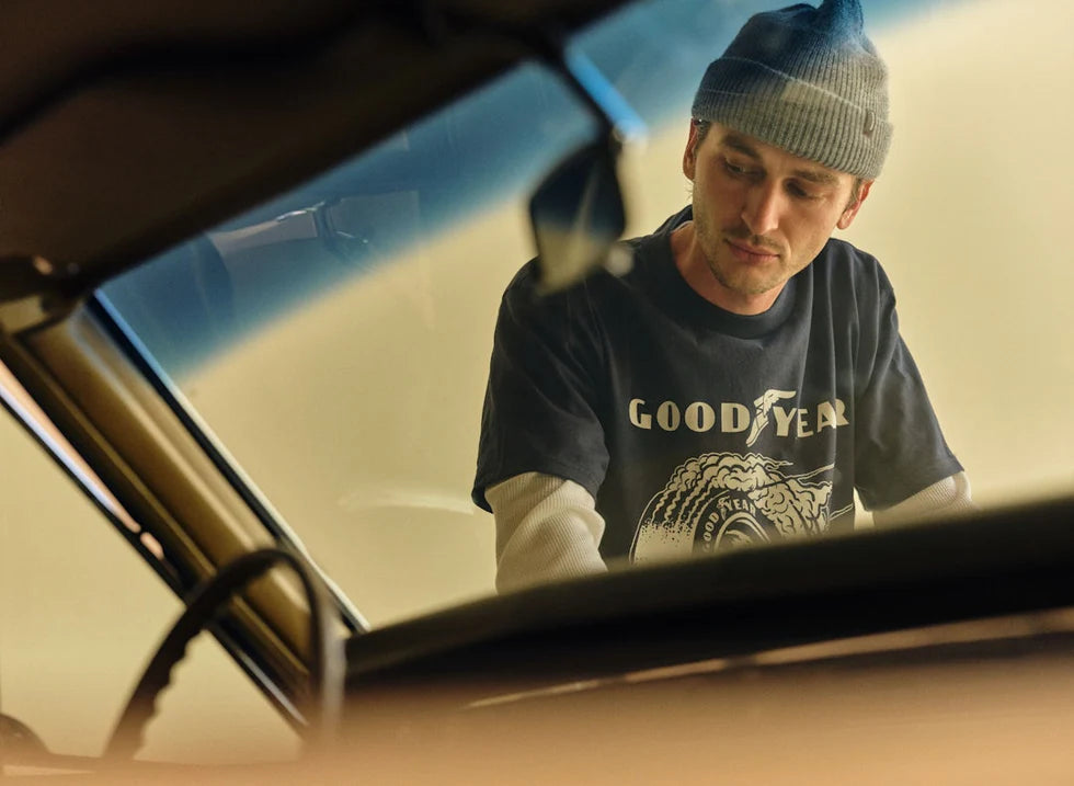 Shirt Goodyear Cheater Slick - Vintage Racing Shirt für Herren -navy - Dotty&Dan