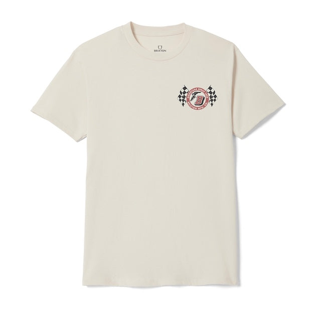 Brixton Goodyear Speedway T-Shirt Herren mit Racing Print auf Brust im Vintage Stil