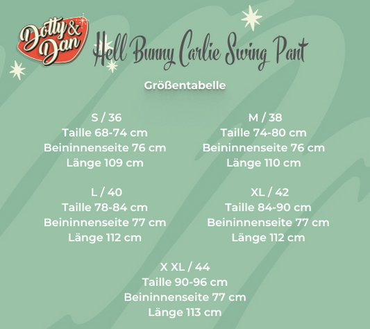 Carlie Swing Hose in schwarz - Dotty&Dan