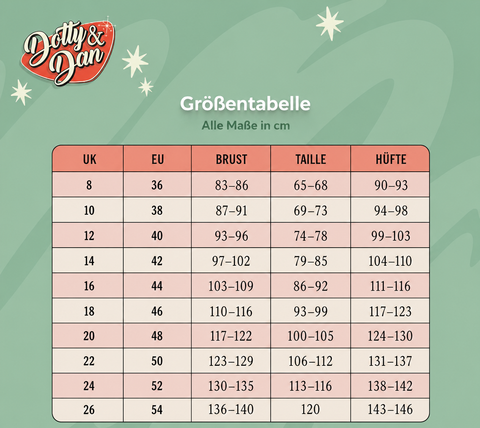 Größentabelle