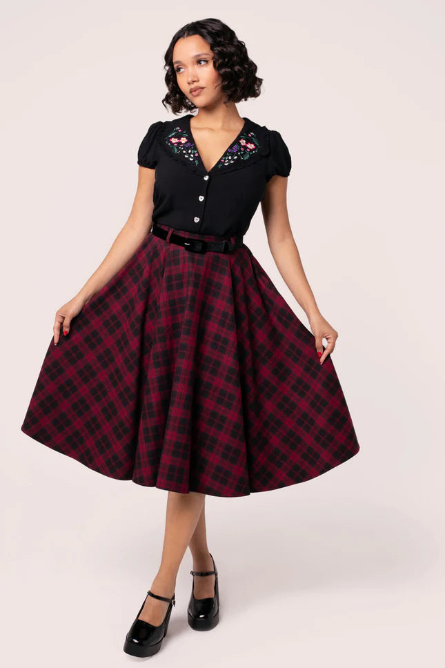 Schwingender Vintage Rock im klassischen Tartan-Muster