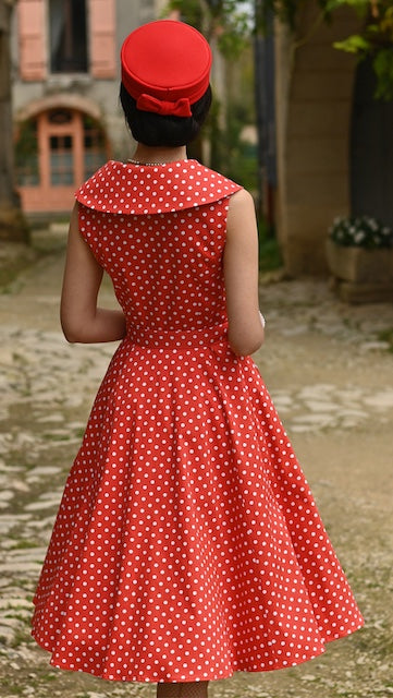 Swingkleid Polka Dot Hannah - red - Dotty&Dan