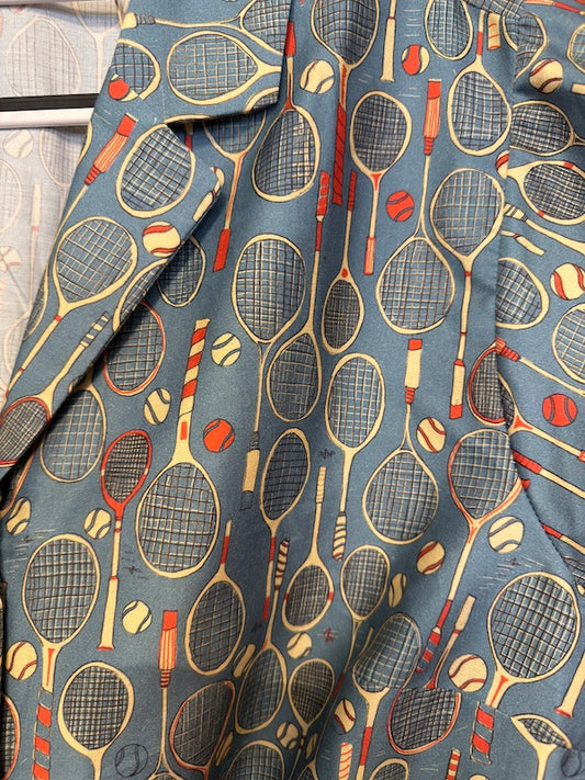 Palava Peggy Bluse Blue Tennis Vintage Blusentop Damen Vorderansicht