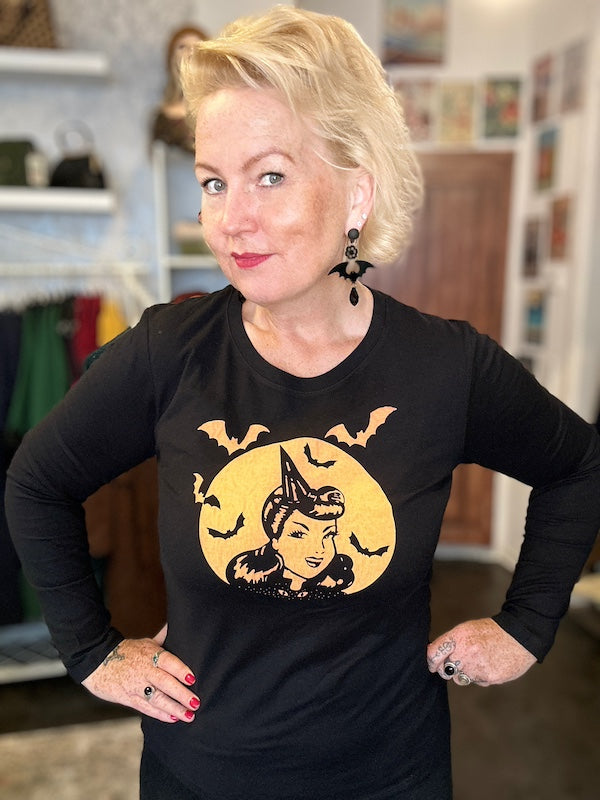 Halloween Shirt Sweet Dotty witch - black - Dotty&Dan